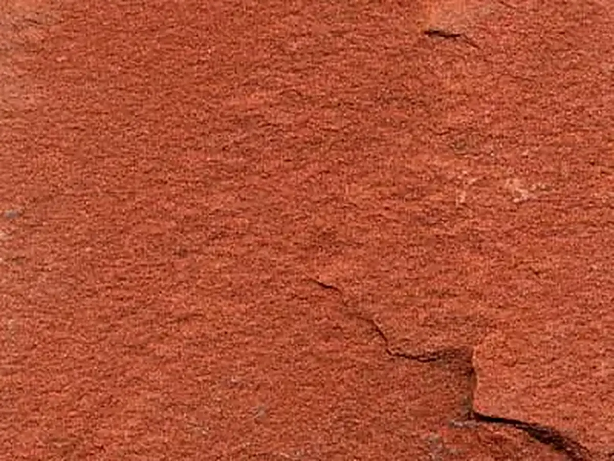Agra Red sandstone polished sample – Marmi di Carrara – rust red (1)