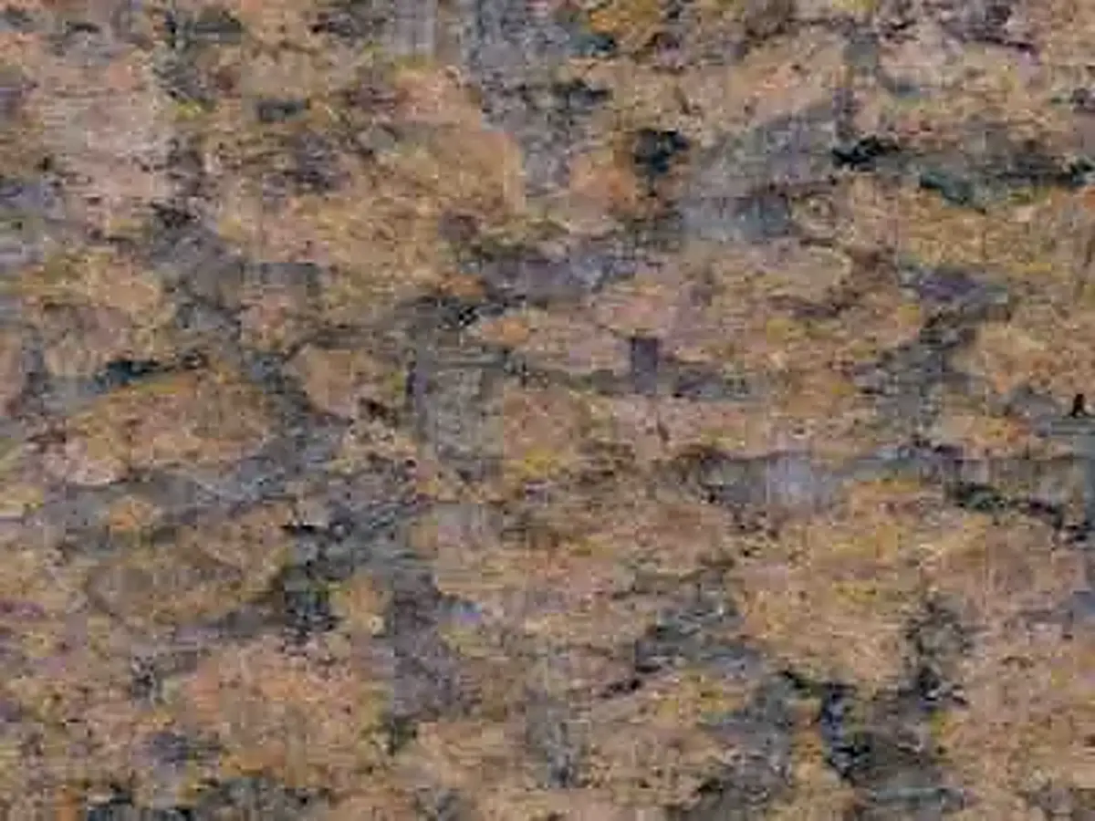Amarelo Vicenza Granit, polierte Probe – Marmi di Carrara – grau, grün (1)