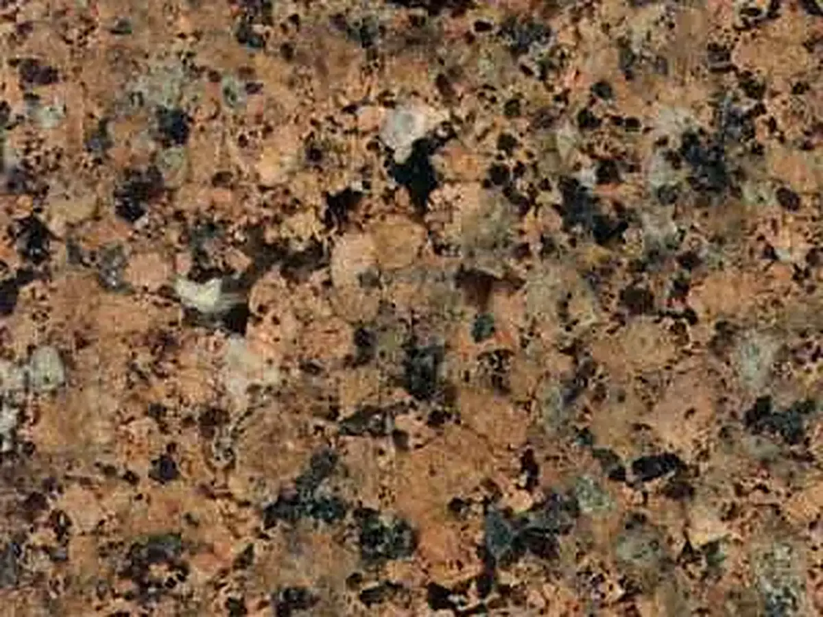 Apricot granite polished sample – Marmi di Carrara – brown, gold (1)