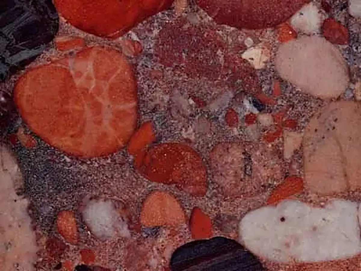 Aquarius Red granite polished sample – Marmi di Carrara – brown, rust red (1)