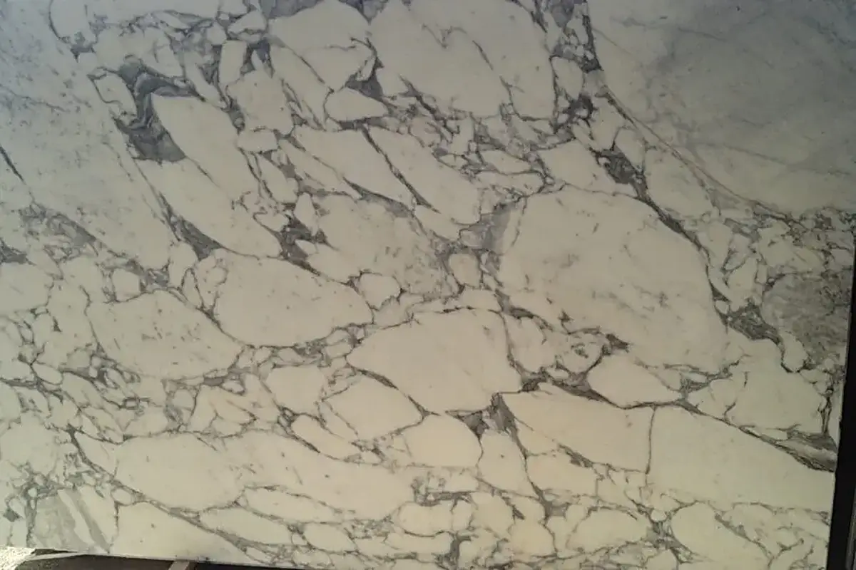 Arabescato marble slab surface – Marmi di Carrara – grey, beige (64)