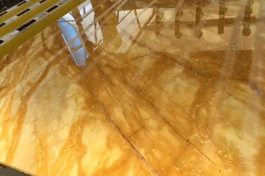 Arabescato marble slab surface – Marmi di Carrara – gold, brown (65)