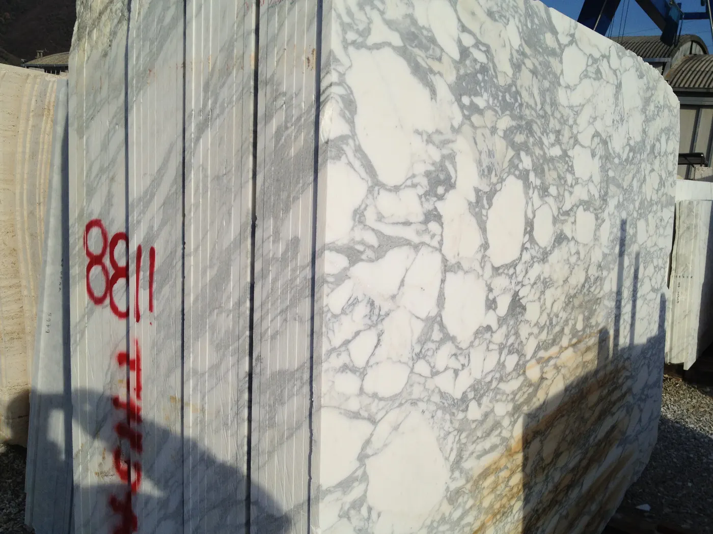 Arabescato Corchia marble slab surface – Marmi di Carrara – light grey, grey (8)