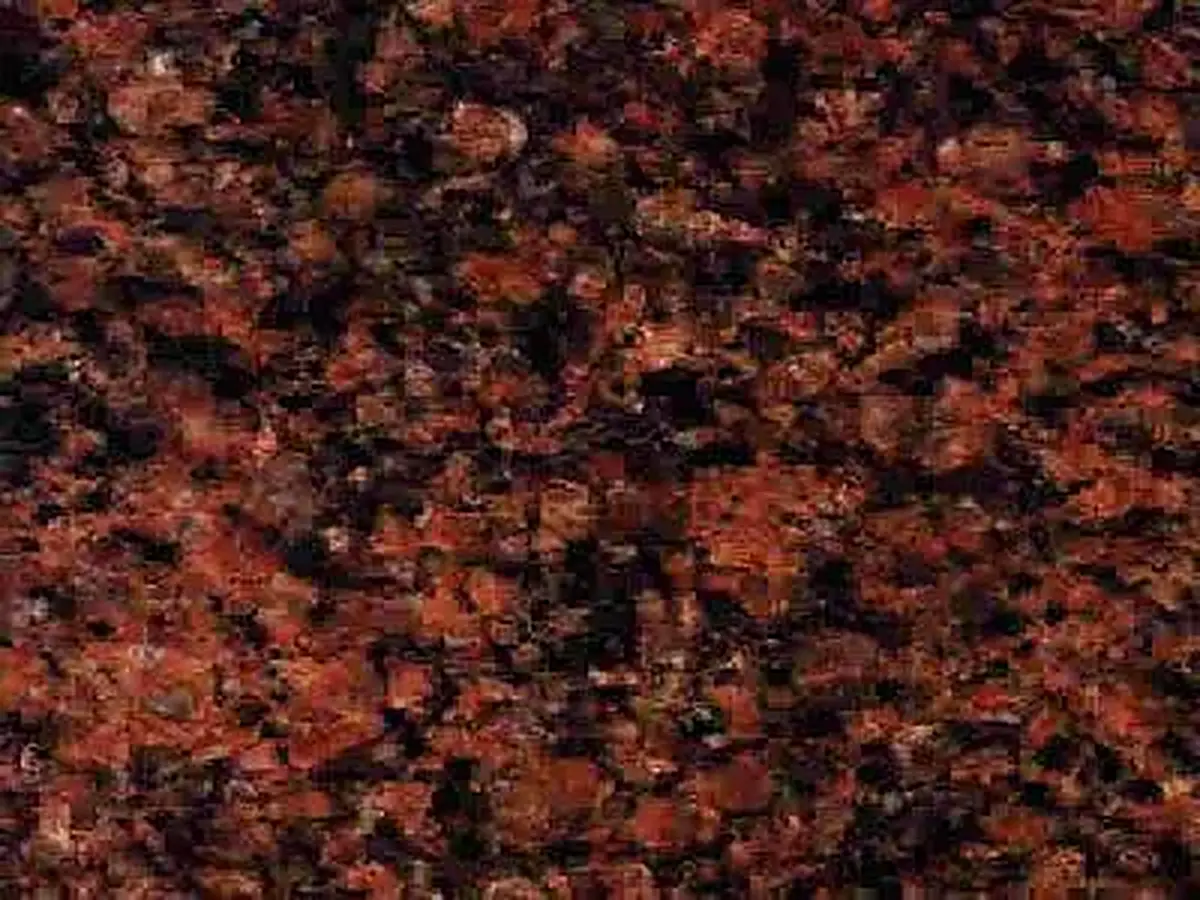 Arctic Red granito, muestra pulida – Marmi di Carrara – negro, marrón (1)