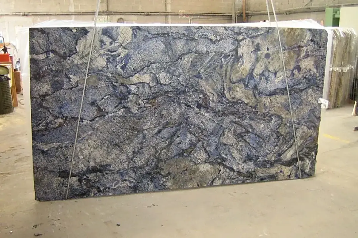 Azul Bahia granite slab surface – Marmi di Carrara – grey, green (7)