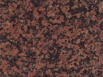 Balmoral Red, Fine-Grained granite polished sample – Marmi di Carrara – brown, charcoal (1)