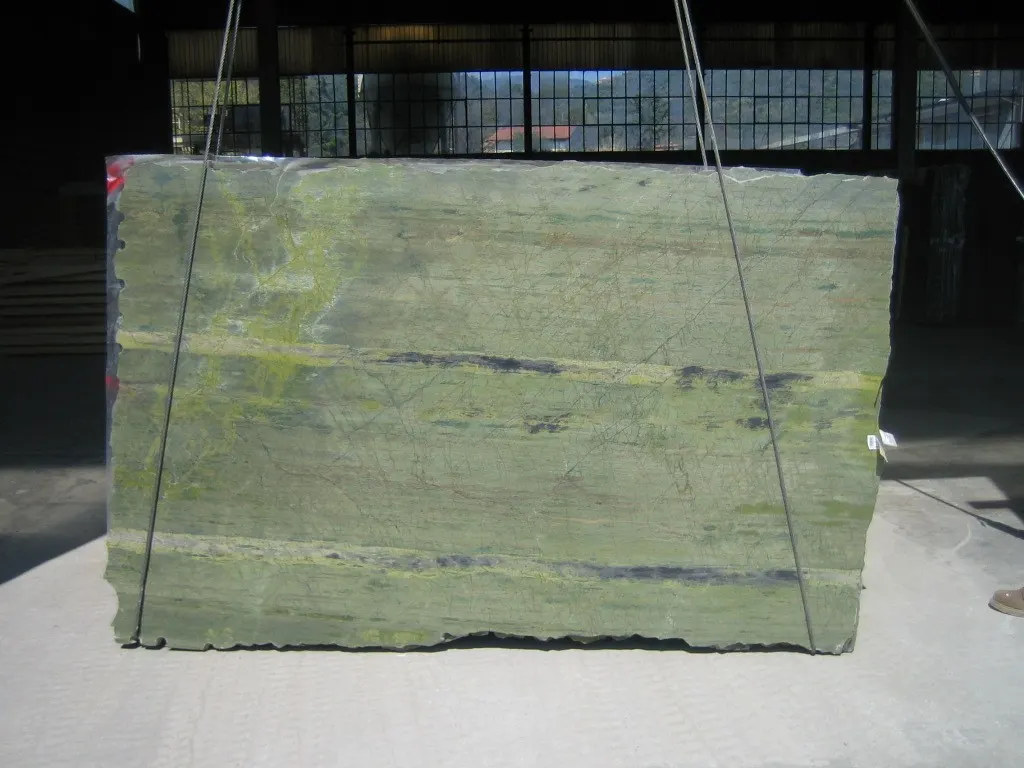 Bamboo Green marble slab surface – Marmi di Carrara – grey, black (1)