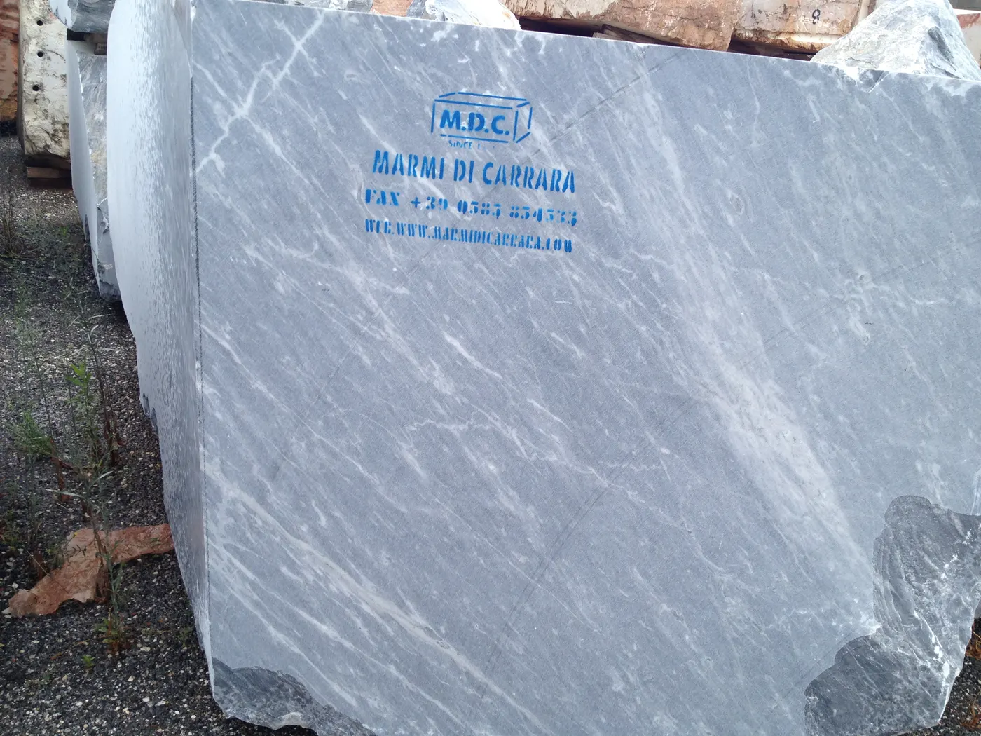 Bardiglio marble quarry block – Marmi di Carrara – light grey, green (15)