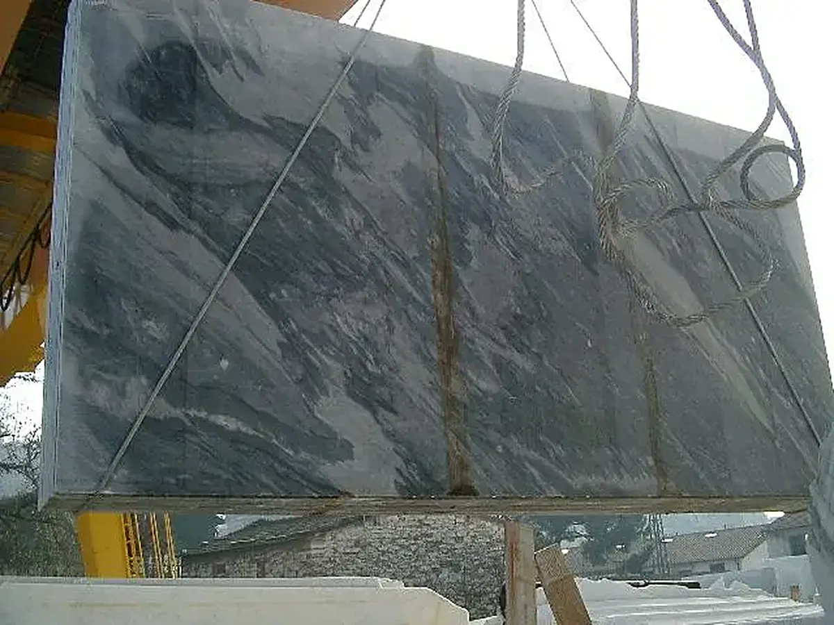 Bardiglio marble slab surface – Marmi di Carrara – charcoal, green (48)