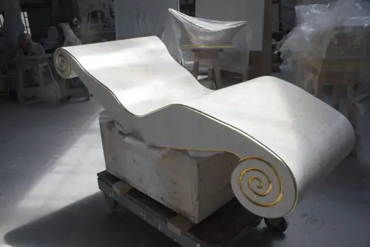 Bardiglio Imperiale marble staircase – Marmi di Carrara – green, charcoal (19)