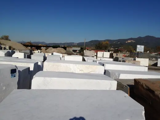Bianco Carrara marble slab surface – Marmi di Carrara – blue, charcoal (36)