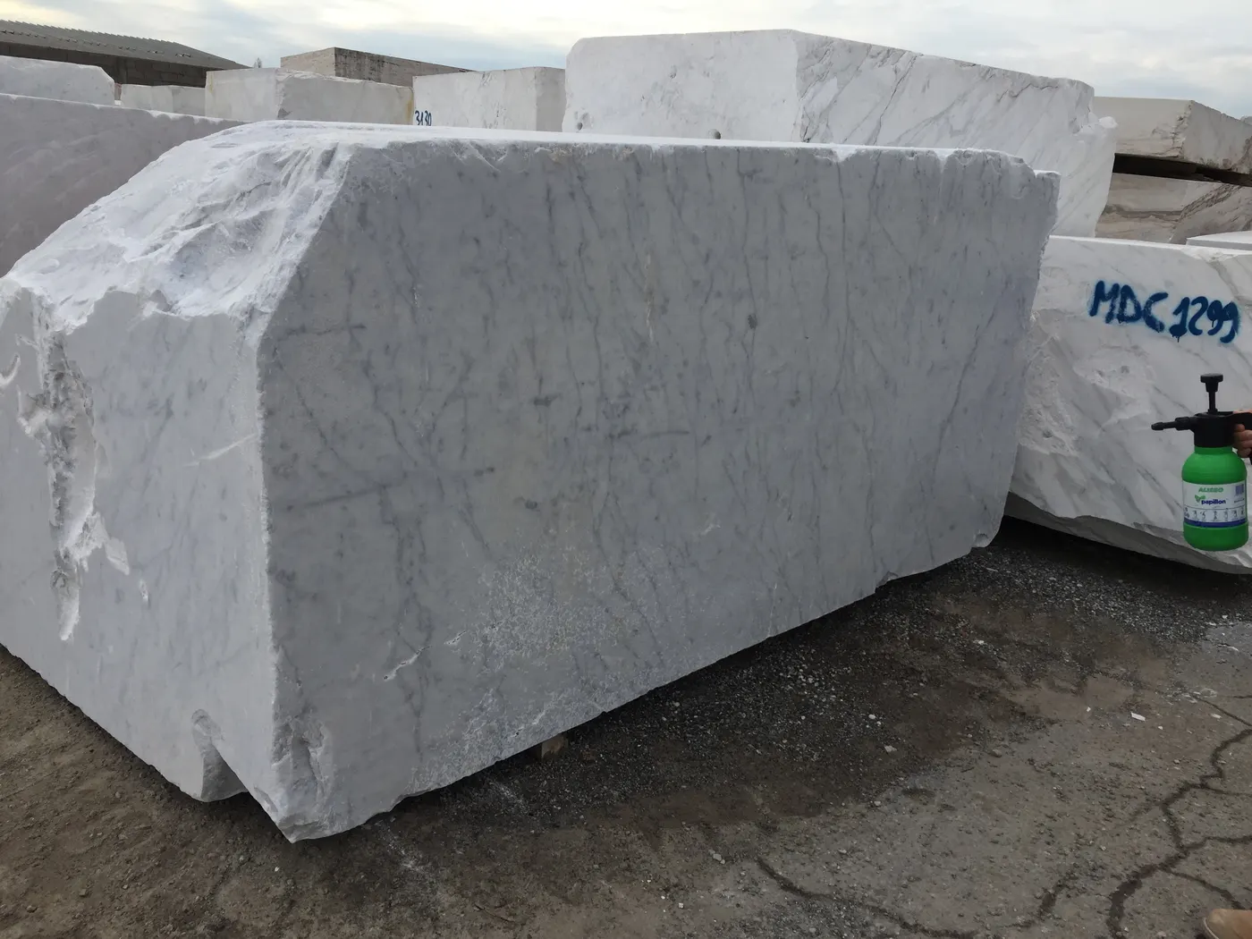 Bianco Carrara мрамор, поверхность плиты – Marmi di Carrara – серый, зелёный (78)