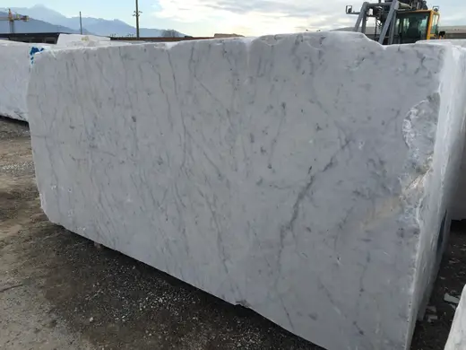 Bianco Carrara marble slab surface – Marmi di Carrara – grey, charcoal (80)