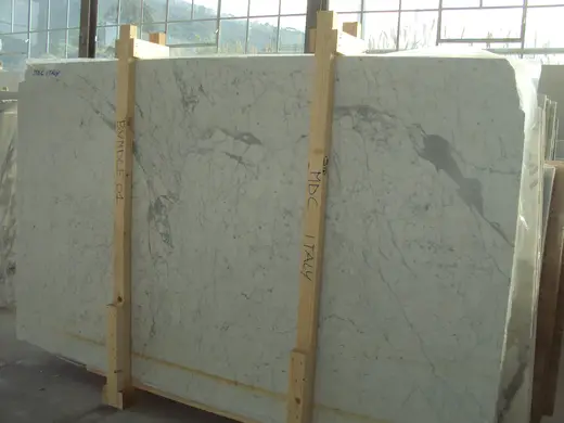 Bianco Carrara C marble slab surface – Marmi di Carrara – grey, charcoal (56)