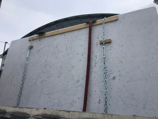Bianco Carrara C marble slab surface – Marmi di Carrara – grey, green (67)