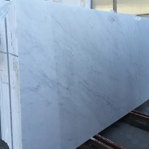 Bianco Carrara CD marble slab surface – Marmi di Carrara – light grey, grey (35)