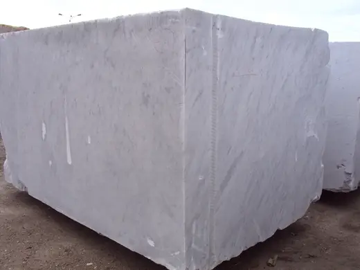 Bianco Carrara CD marble quarry block – Marmi di Carrara – light grey, grey (38)