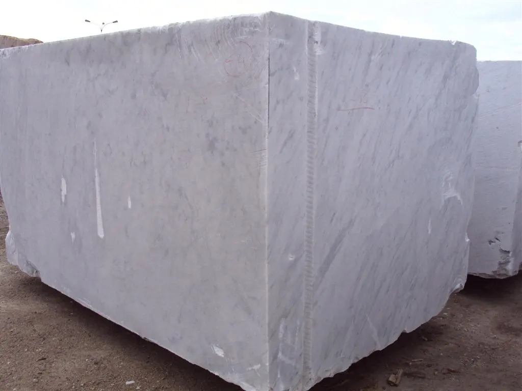 Bianco Carrara CD mármol, bloque de cantera – Marmi di Carrara – gris claro, gris (51)