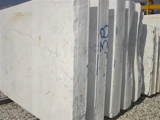 Bianco Carrara CD marble slab surface – Marmi di Carrara – light grey, grey (52)