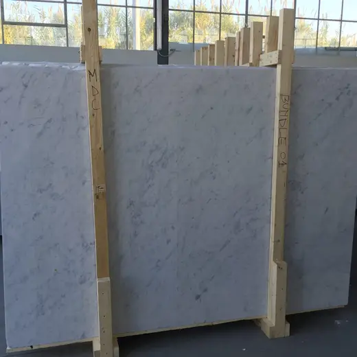 Bianco Carrara CD marble slab surface – Marmi di Carrara – grey, green (74)