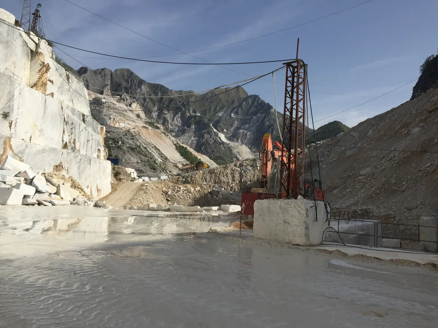 Bianco Gioia marmo, veduta di cava – Marmi di Carrara – verde, grigio (28)