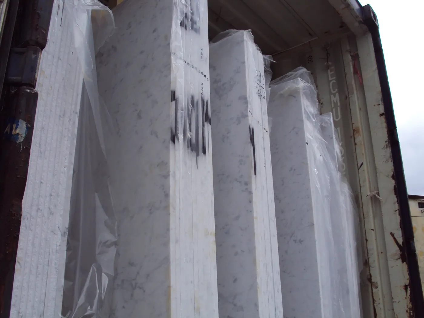 Bianco Gioia mármol, superficie de losa – Marmi di Carrara – gris, verde (36)
