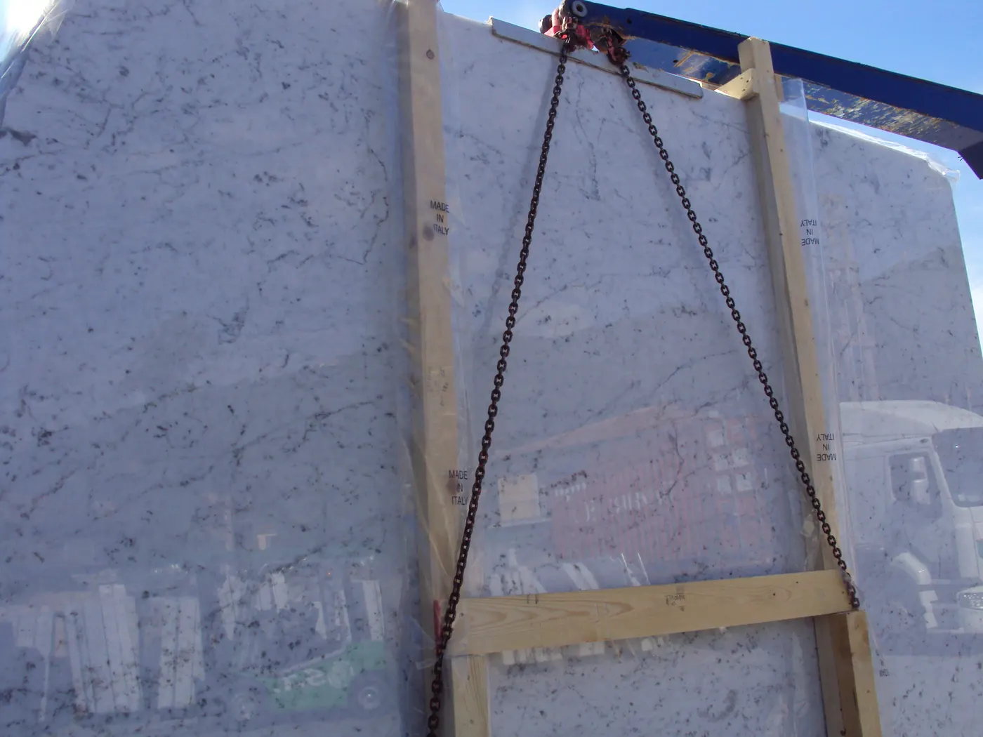 Bianco Gioia marmo, superficie di lastra – Marmi di Carrara – grigio, viola (46)