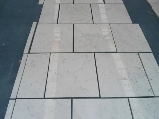Bianco Gioia marble tiles – Marmi di Carrara – light grey, grey (58)
