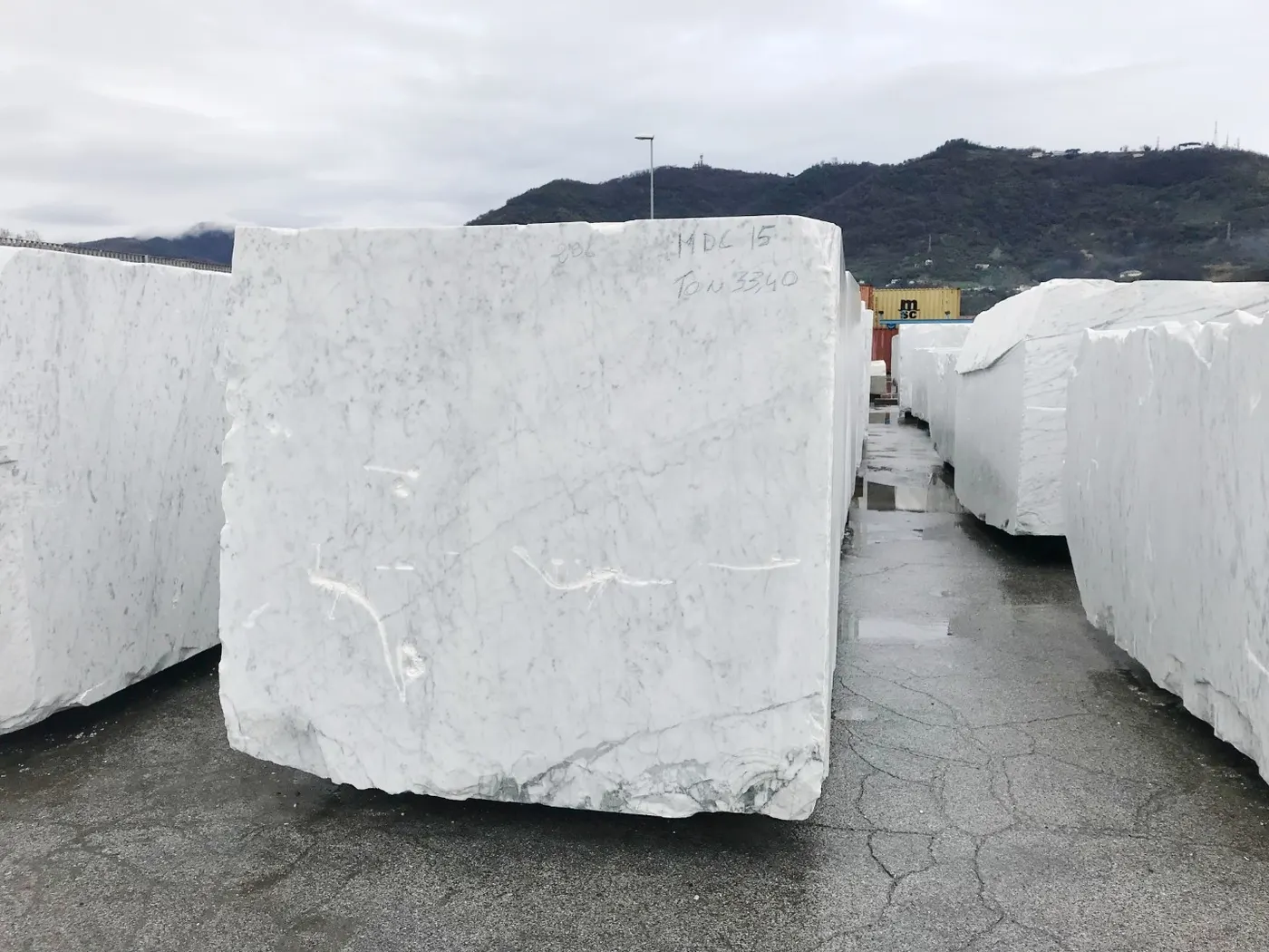 Bianco Gioia marmo, superficie di lastra – Marmi di Carrara – avorio, verde (72)