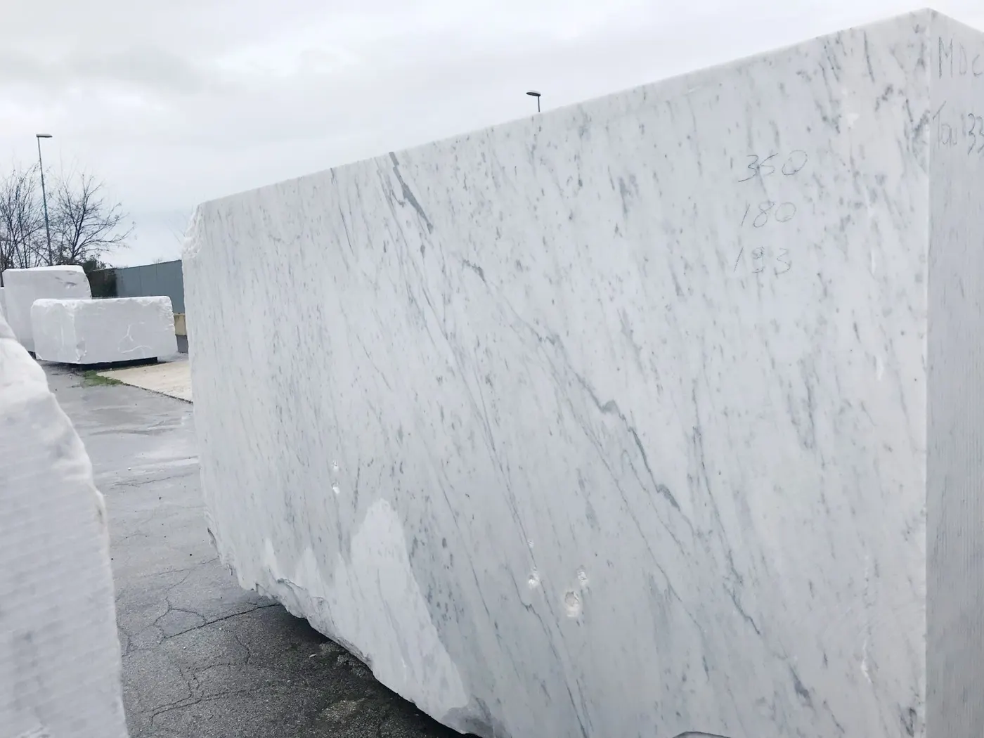 Bianco Gioia marbre, surface de dalle – Marmi di Carrara – gris clair, blanc (79)