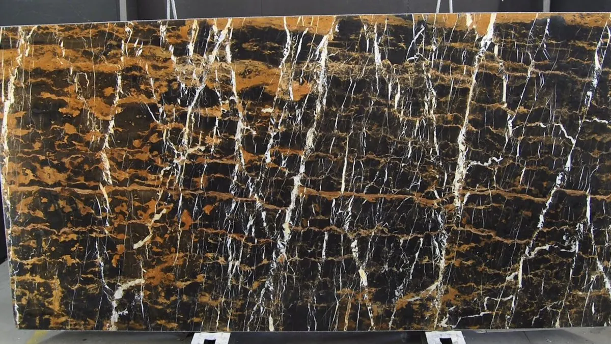 Black And Gold Marmor, Plattenoberfläche – Marmi di Carrara – anthrazit, schwarz (5)