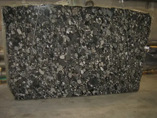 Black Morgan marble slab surface – Marmi di Carrara – charcoal, green (1)
