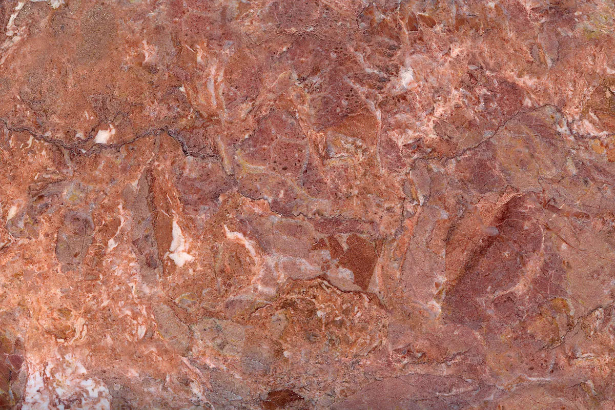 Breccia Pernice breccia slab surface – Marmi di Carrara – gold, rust red (1)