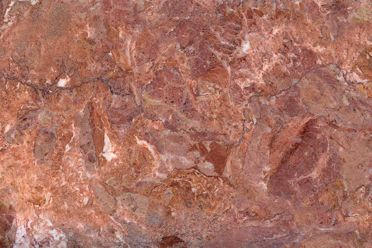 Breccia Pernice брекчия, полированный образец – Marmi di Carrara – золотистый, ржаво-красный (2)