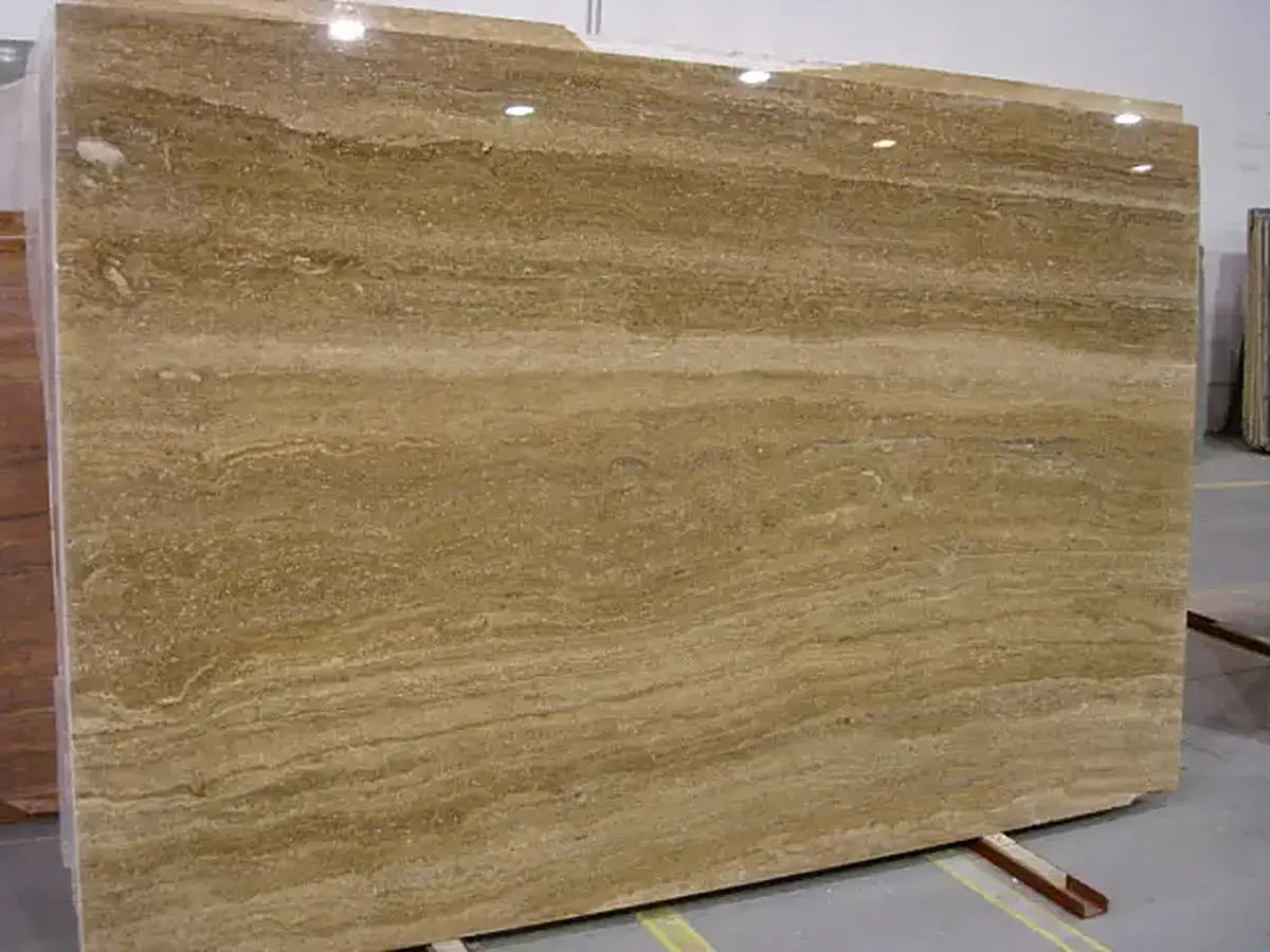 Brown Travertine travertine slab surface – Marmi di Carrara – grey, brown (1)