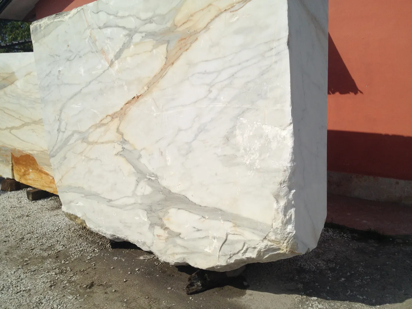 Calacatta Marmor, Plattenoberfläche – Marmi di Carrara – elfenbein, grau (10)