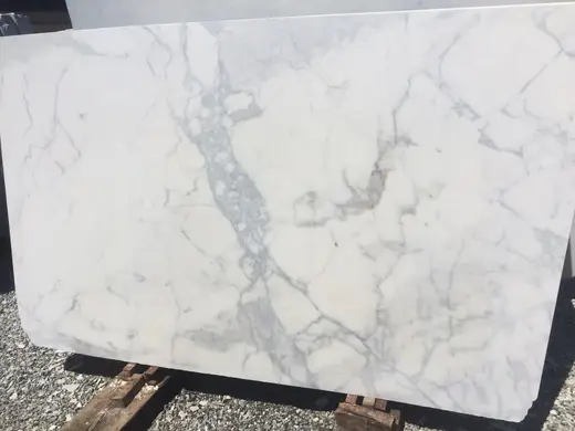 Calacatta marble slab surface – Marmi di Carrara – ivory, grey (30)
