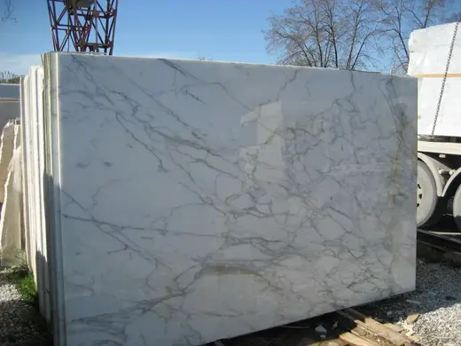 Calacatta Carrara marble slab surface – Marmi di Carrara – grey, charcoal (7)