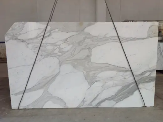 Calacatta Gold marble slab surface – Marmi di Carrara – light grey, green (19)