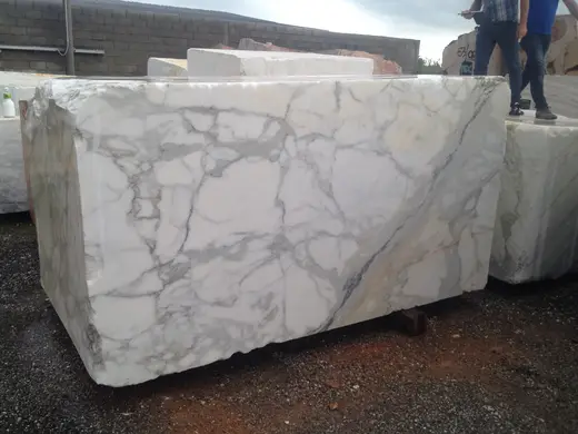 Calacatta Gold marble slab surface – Marmi di Carrara – light grey, black (7)