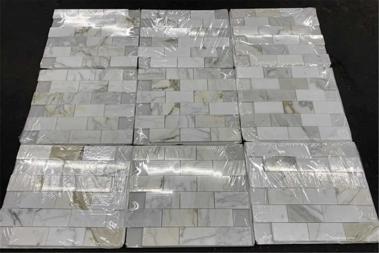 Calacatta Gold marble tiles – Marmi di Carrara – grey, light grey (79)