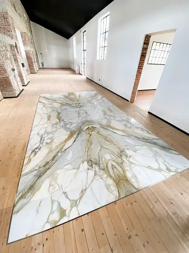 Calacatta Oro мрамор, деталь поверхности – Marmi di Carrara – бежевый, светло-серый (6)