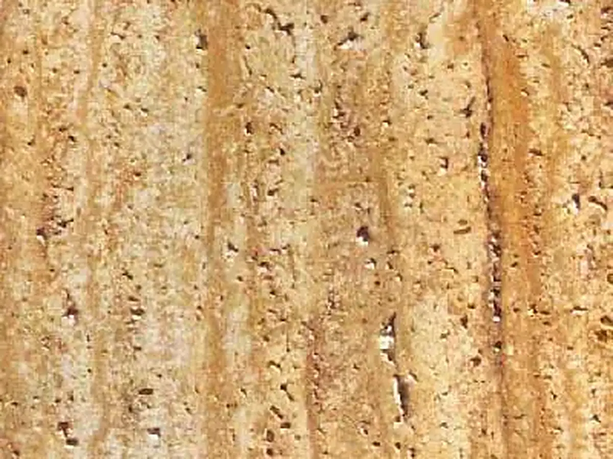 Cannstatt travertine polished sample – Marmi di Carrara – beige, gold (1)