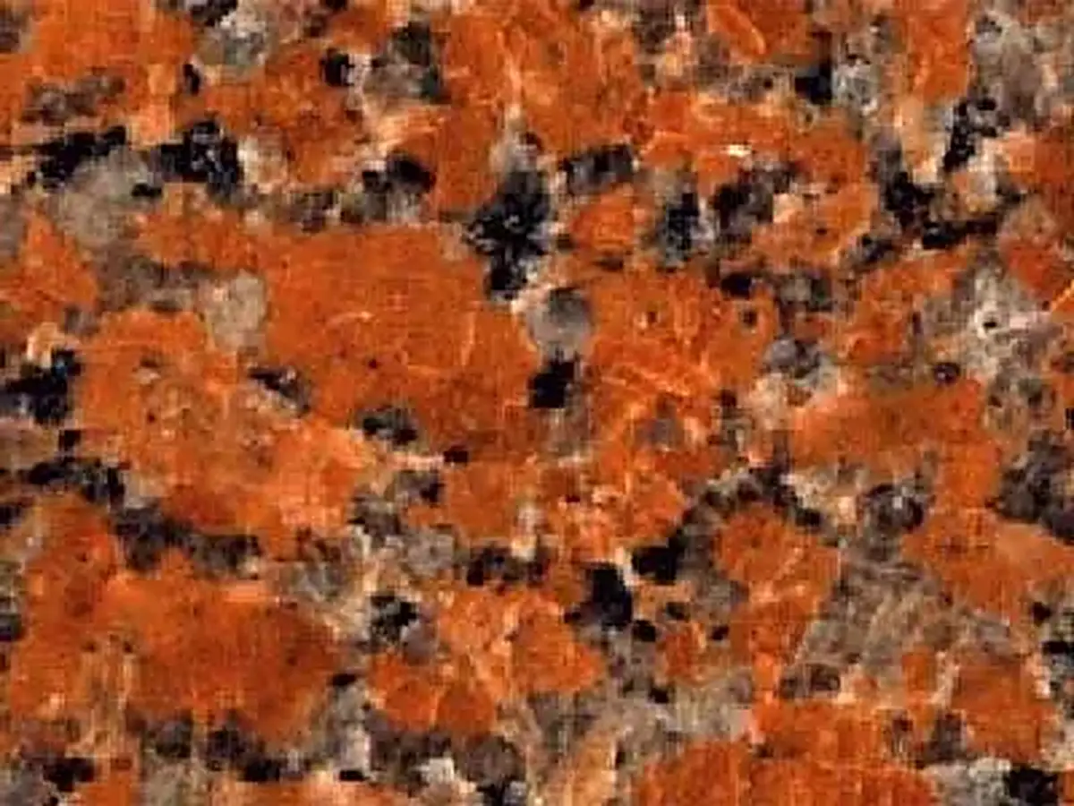 Capao Bonito granito, muestra pulida – Marmi di Carrara – rojo óxido, marrón (1)