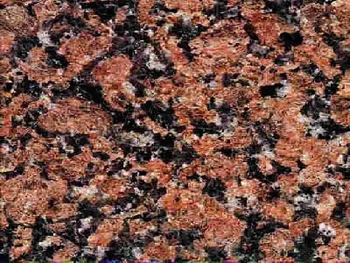 Cardinal Red granite polished sample – Marmi di Carrara – brown, gold (1)
