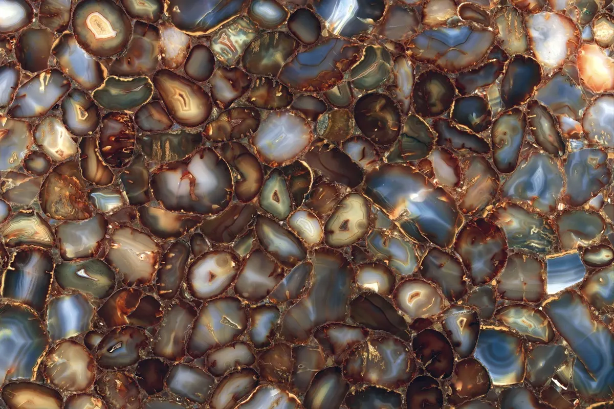 Carnelian granite slab surface – Marmi di Carrara – brown, charcoal (1)