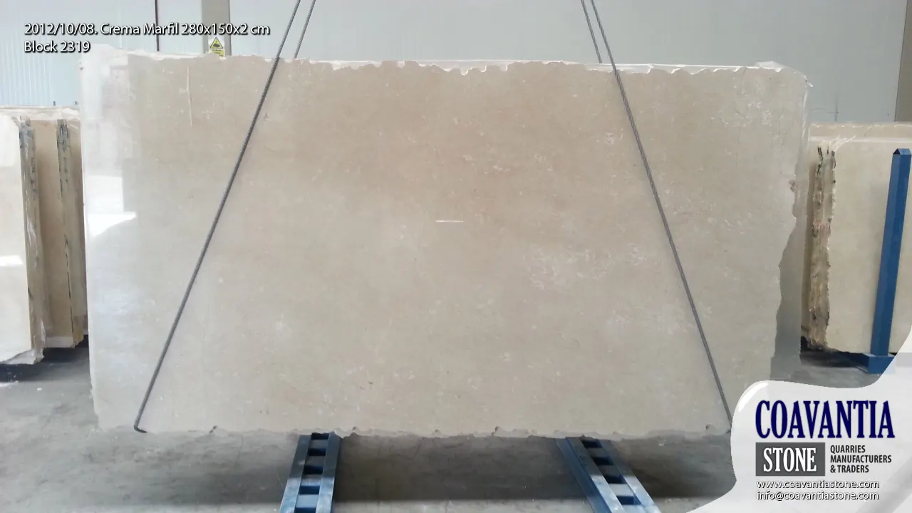 Crema Kalkstein, Plattenoberfläche – Marmi di Carrara – hellgrau, beige (20)