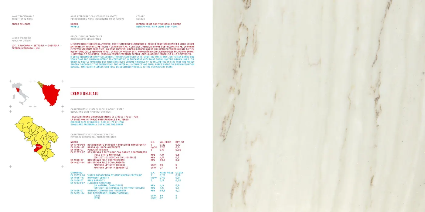 Cremo Delicato marbre, surface de dalle – Marmi di Carrara – blanc, ivoire (9)