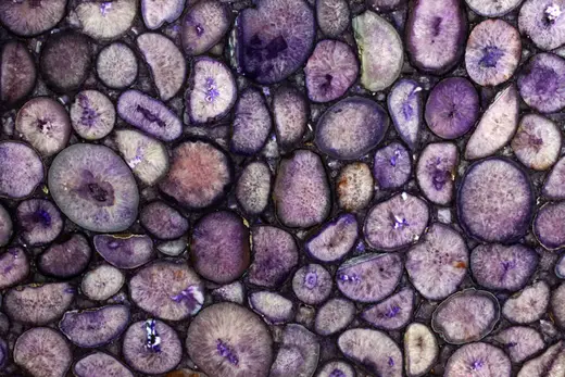 Crystal Agate Viola marble slab surface – Marmi di Carrara – violet, light grey (3)