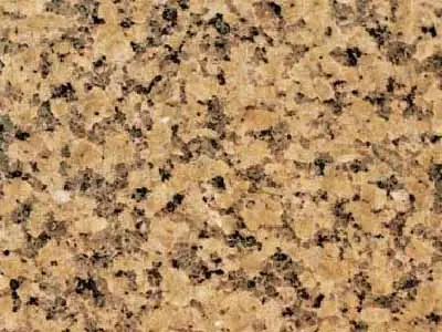 Dzhil - Tau yellow granite polished sample – Marmi di Carrara – gold, brown (1)
